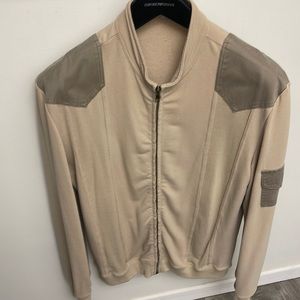 Vintage 1990s Sharagano Paris military style zip up jacket